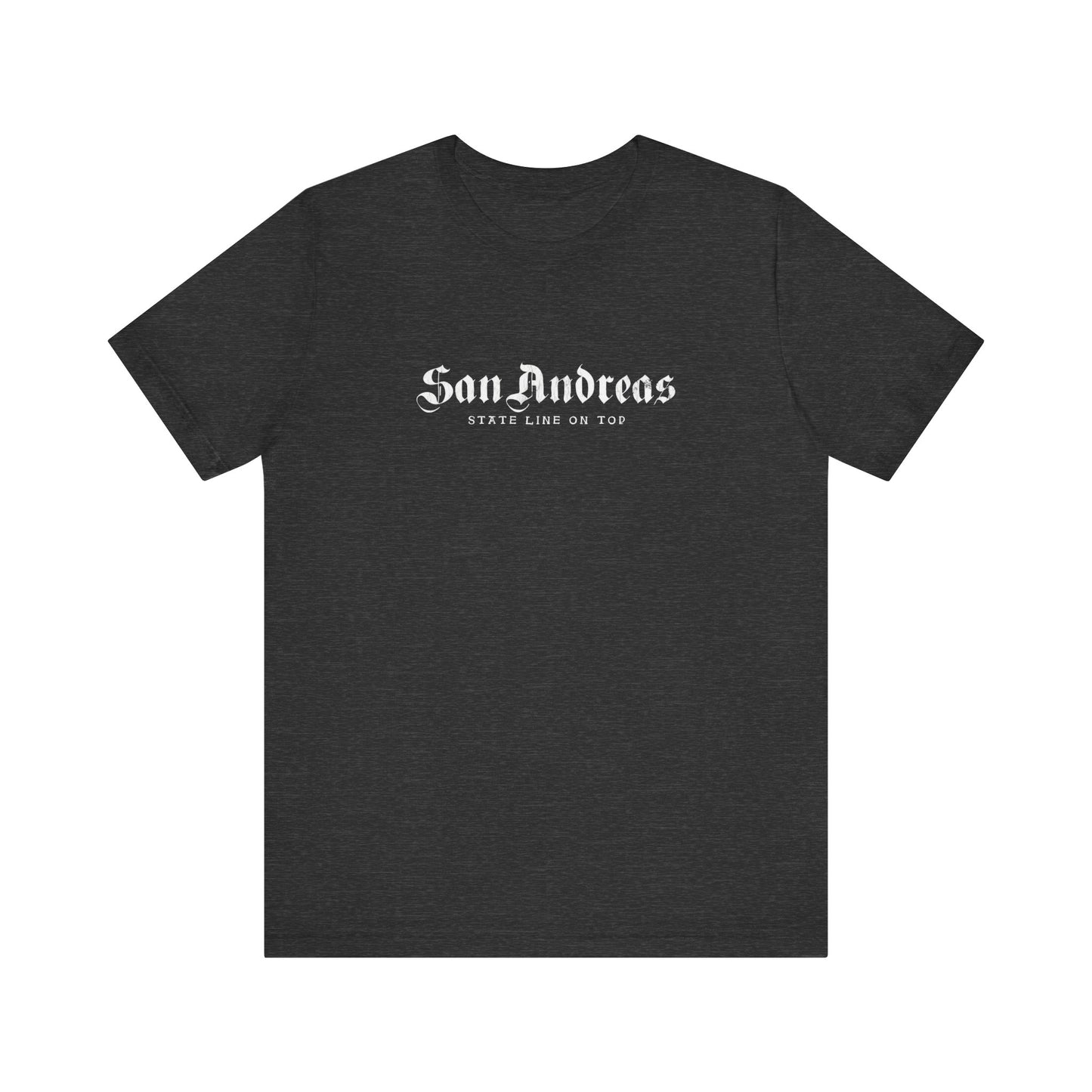 San Andreas Mens Black Tee State Line RP